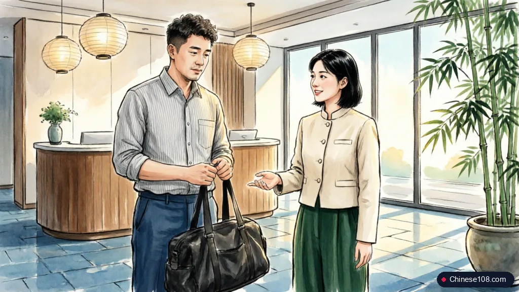 บทสนทนาภาษาจีนเช็คอินโรงแรม